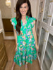 Making Your Own Luck Floral Midi Dress in Green