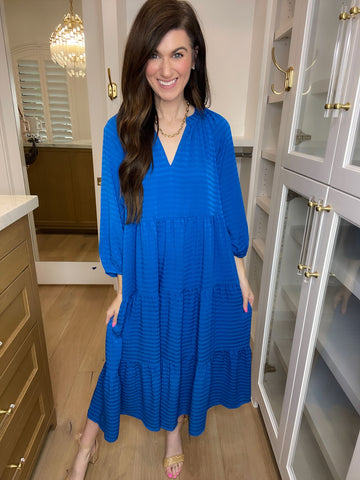Blue Waters Crochet Sleeve Dress
