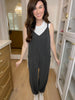 Busy Season Jumpsuit in Charcoal