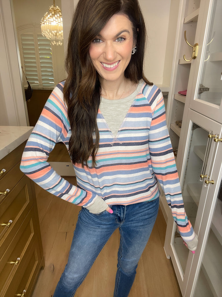*BELLES & DOORBUSTER* Livvie Striped Tee