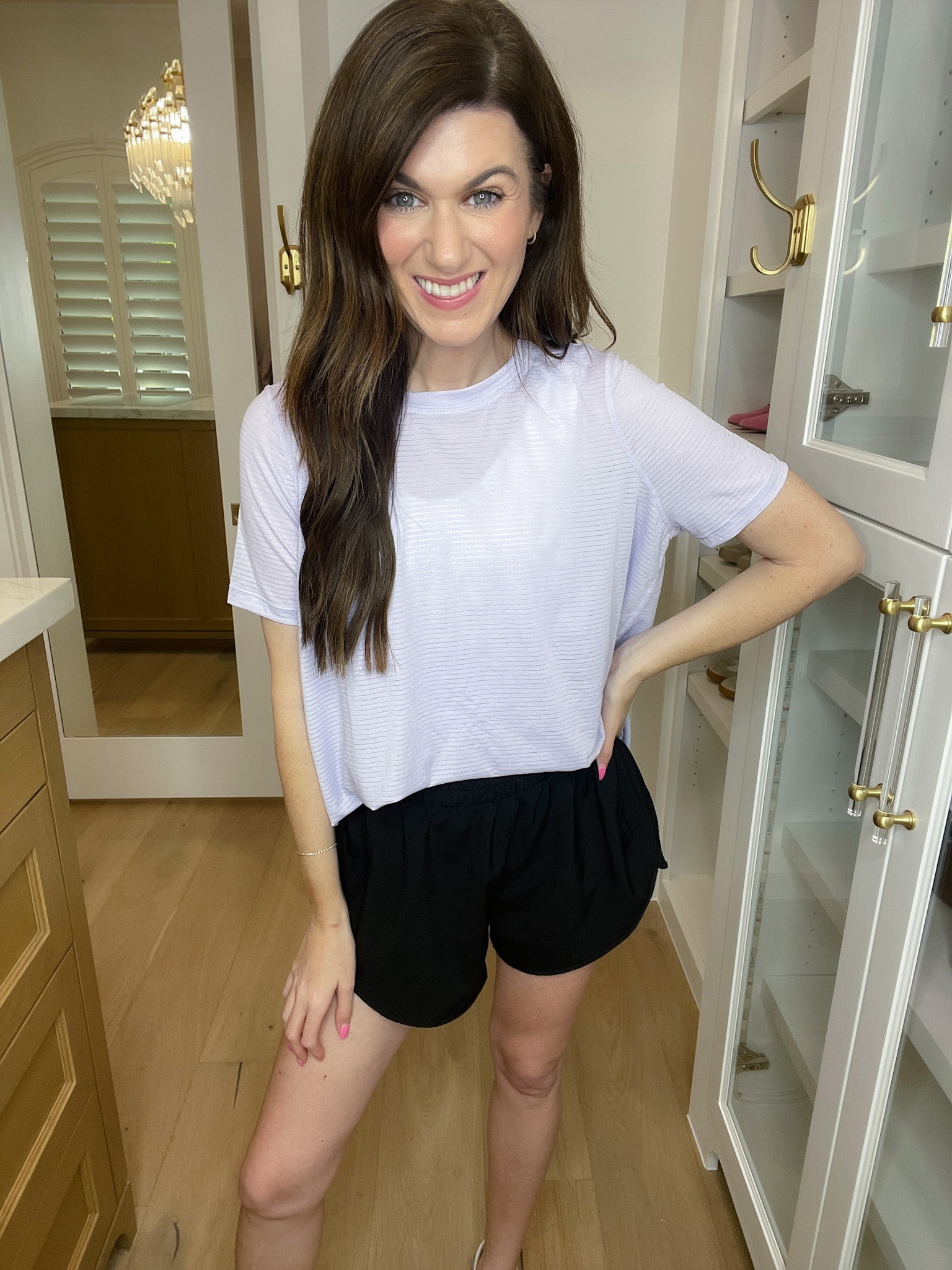 SALE! Mono B Barre then Brunch Tee in Purple *Final Sale*