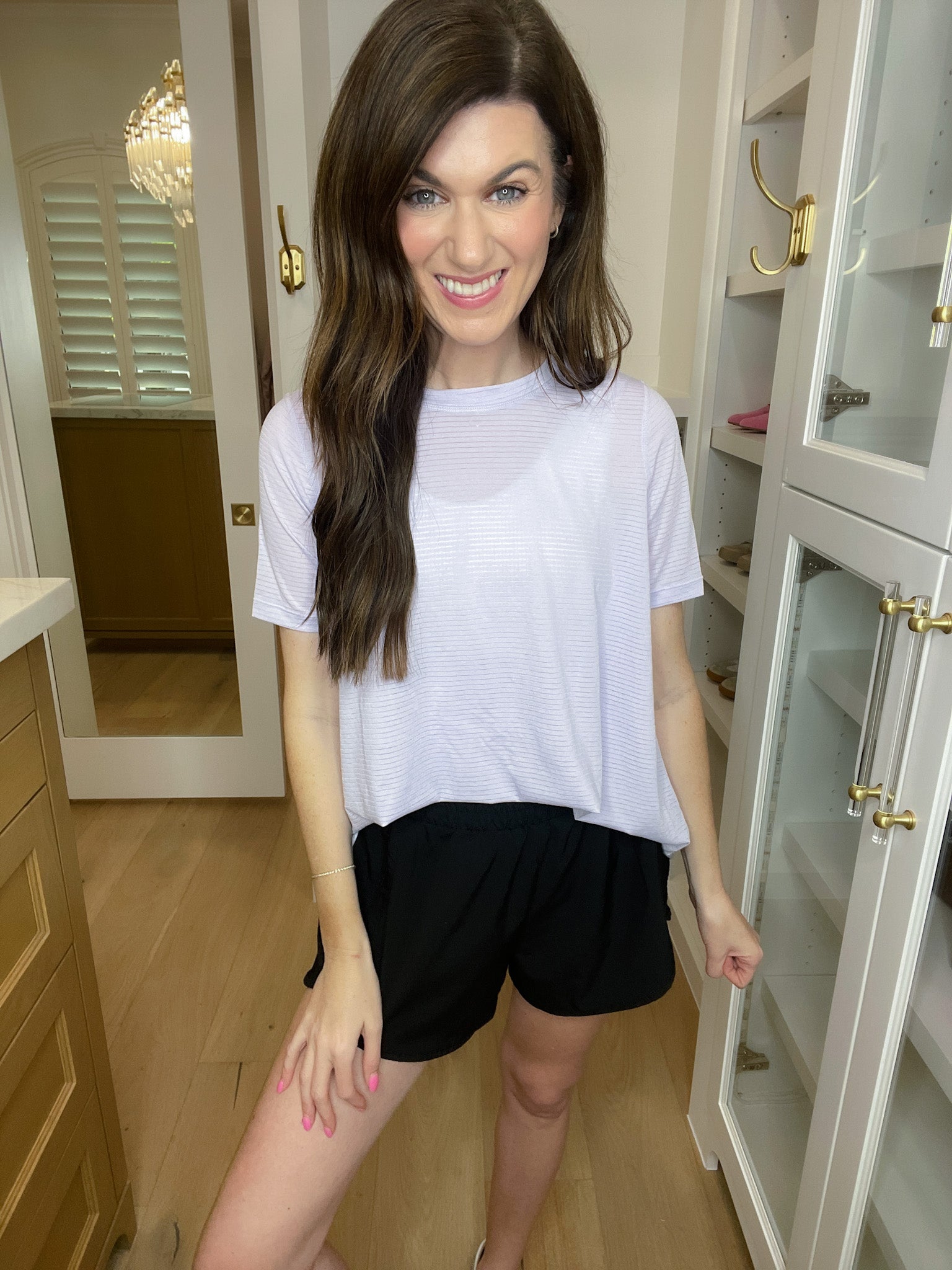 SALE! Mono B Barre then Brunch Tee in Purple *Final Sale*