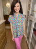 The Lizzy Top in Flower Garden