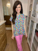 The Lizzy Top in Flower Garden