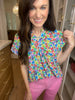 The Lizzy Top in Flower Garden