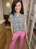 The Lizzy Top in Flower Garden
