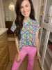 The Lizzy Top in Flower Garden