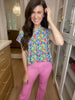 The Lizzy Top in Flower Garden