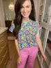The Lizzy Top in Flower Garden