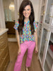 The Lizzy Top in Flower Garden