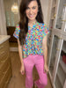 The Lizzy Top in Flower Garden