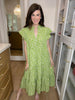 Blossom Breeze Maxi Dress in Green