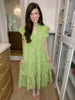 Blossom Breeze Maxi Dress in Green