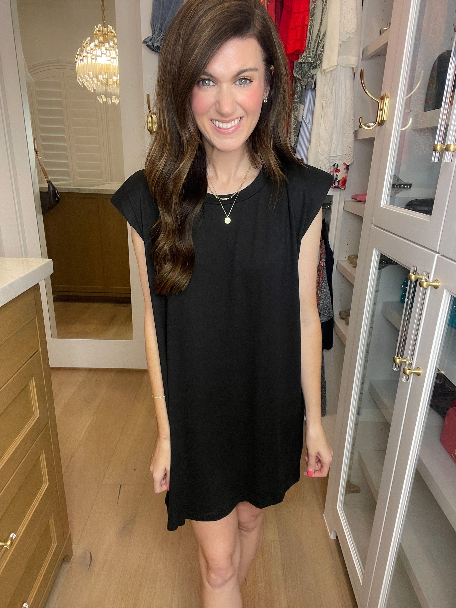 Don't Complicate It Shift Dress in Black