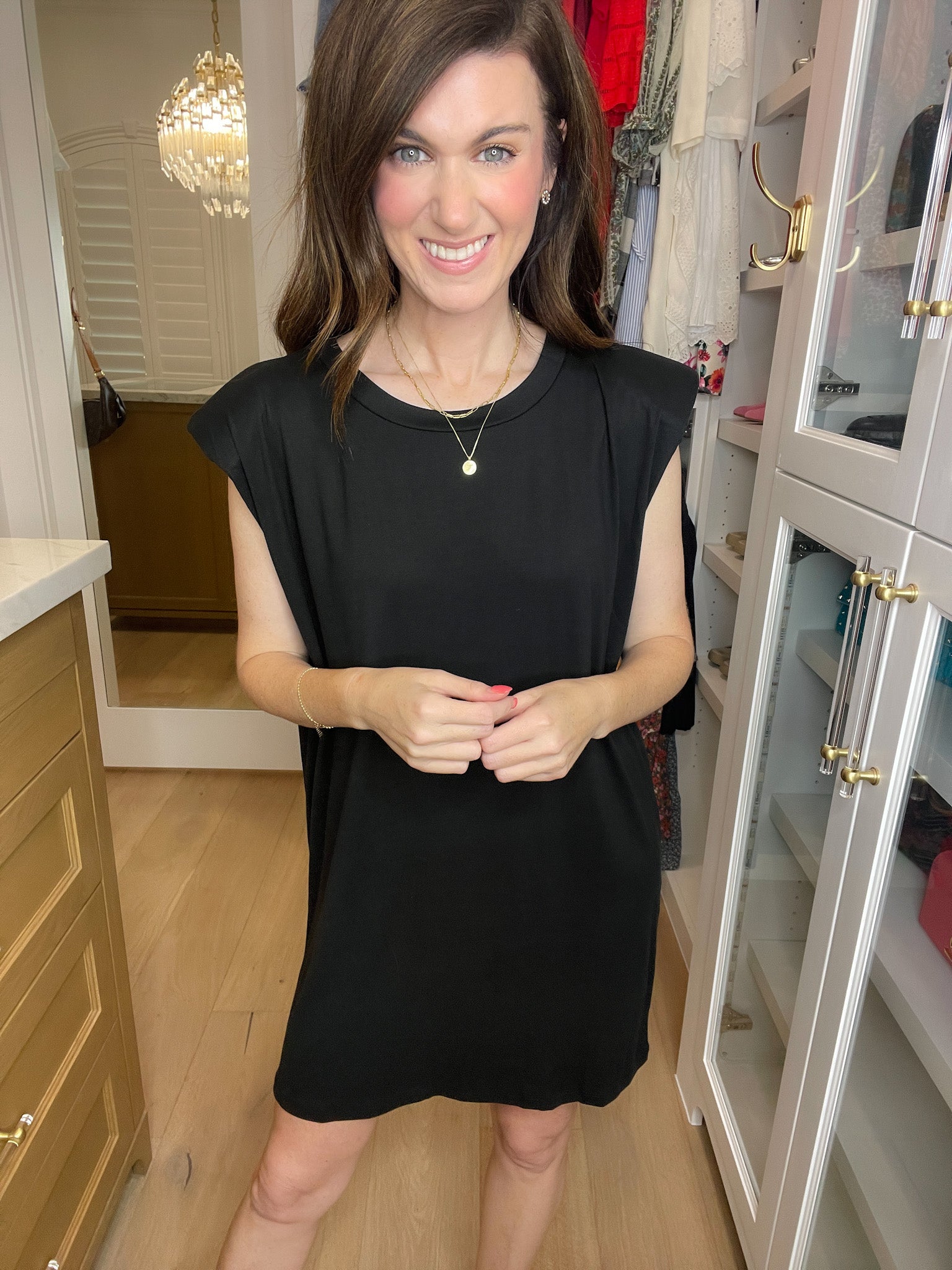 Don't Complicate It Shift Dress in Black