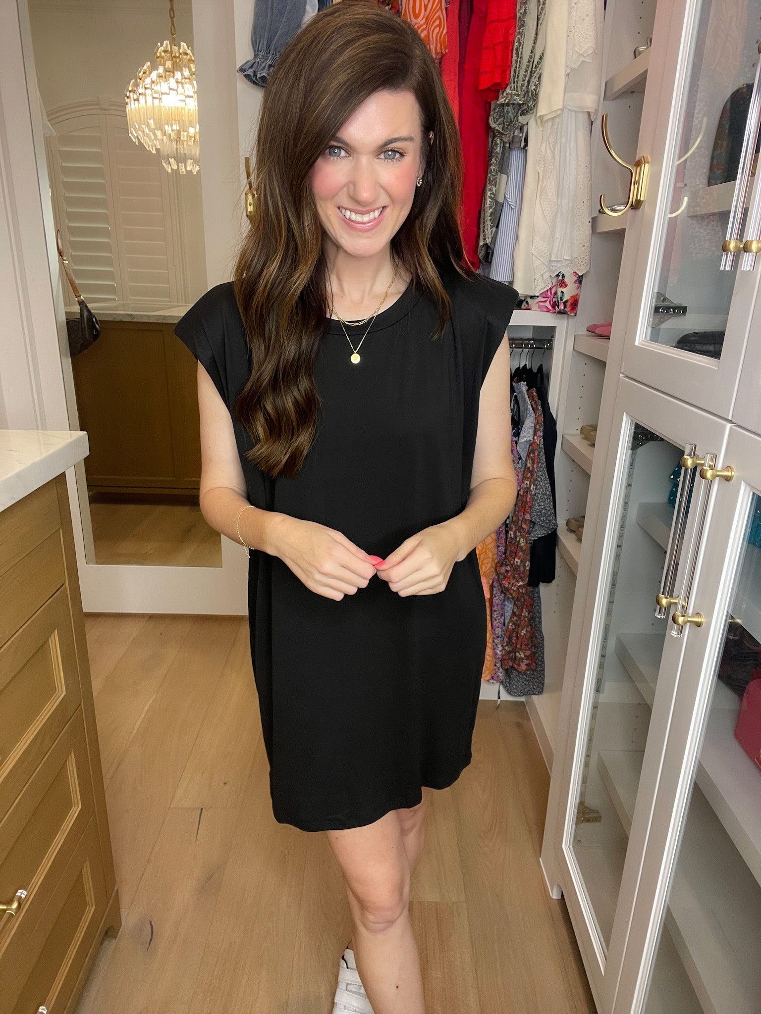 Don't Complicate It Shift Dress in Black