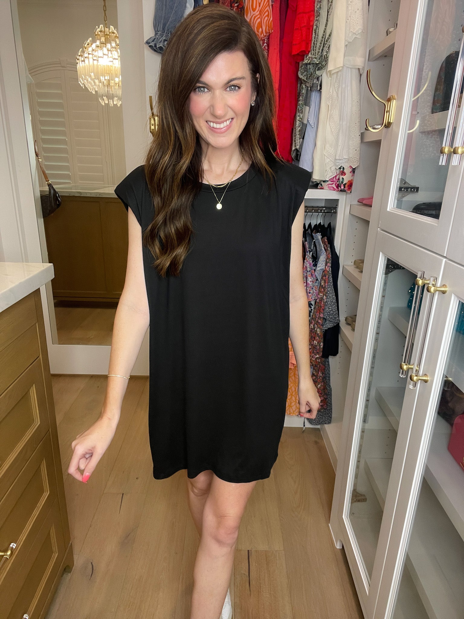 Don't Complicate It Shift Dress in Black