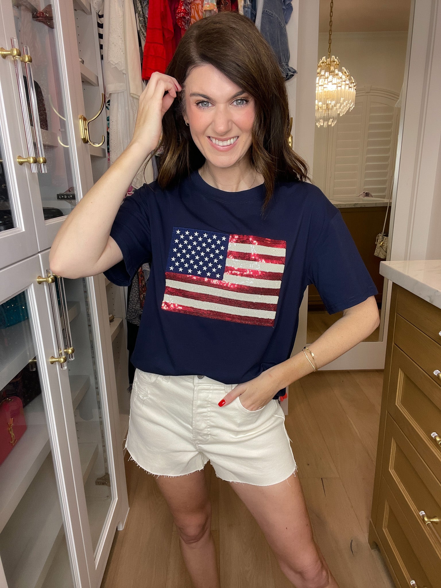 American Anthem Sequin Tee