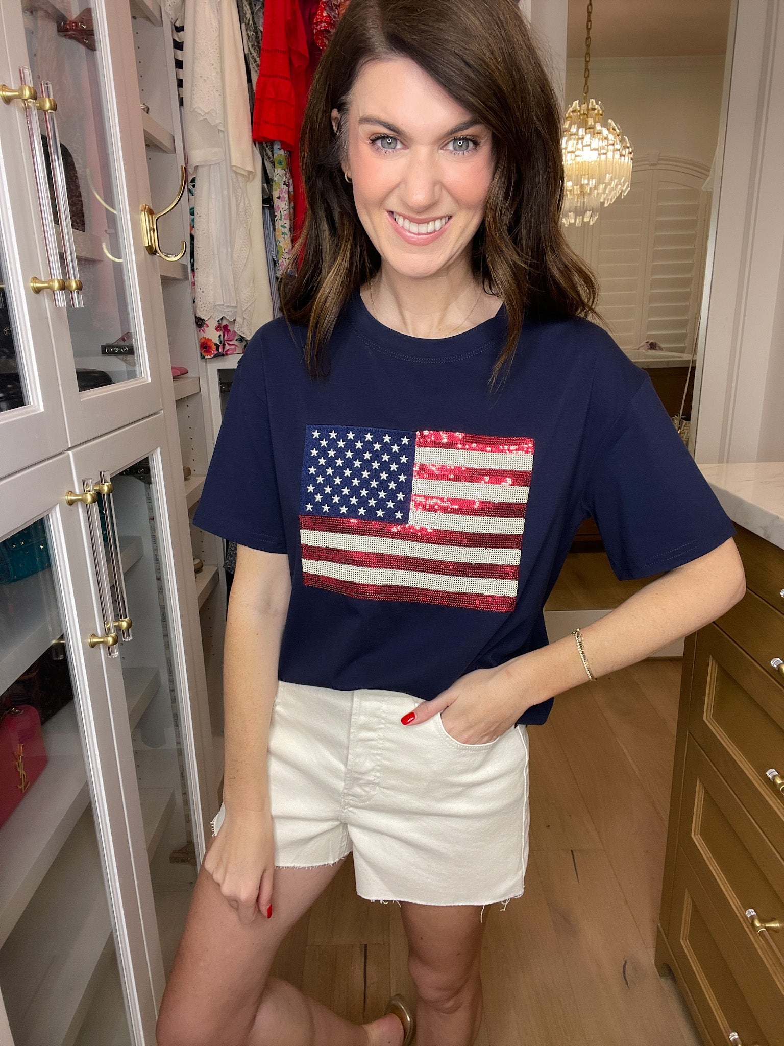 American Anthem Sequin Tee