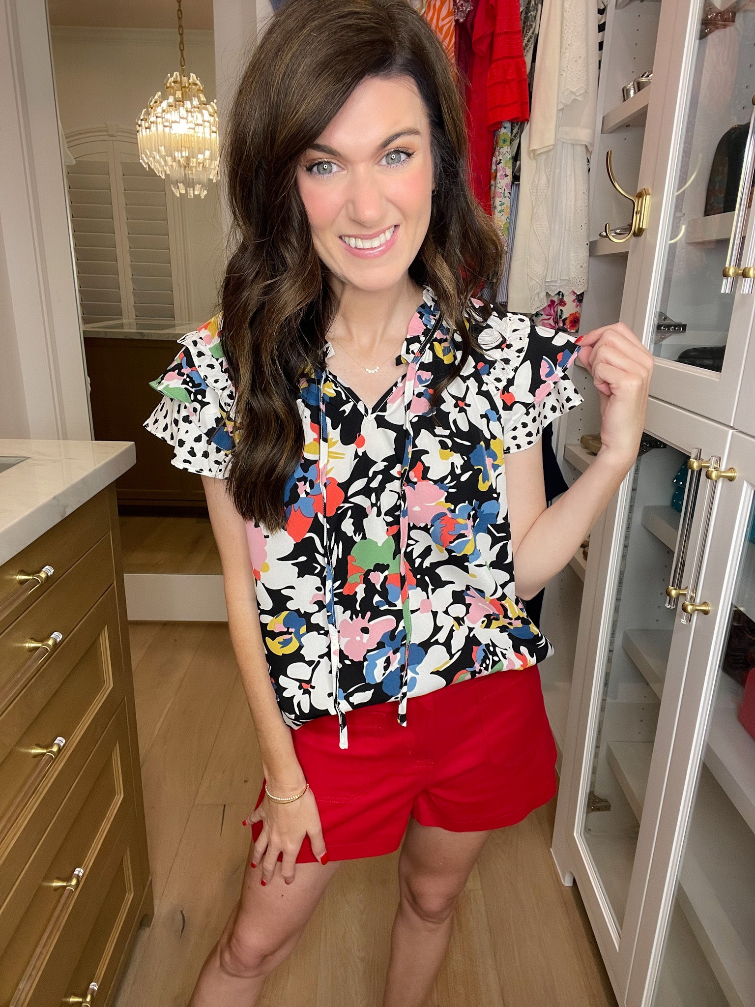 Summer Happiness Shorts in Red