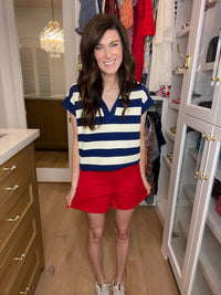 Summer Happiness Shorts in Red