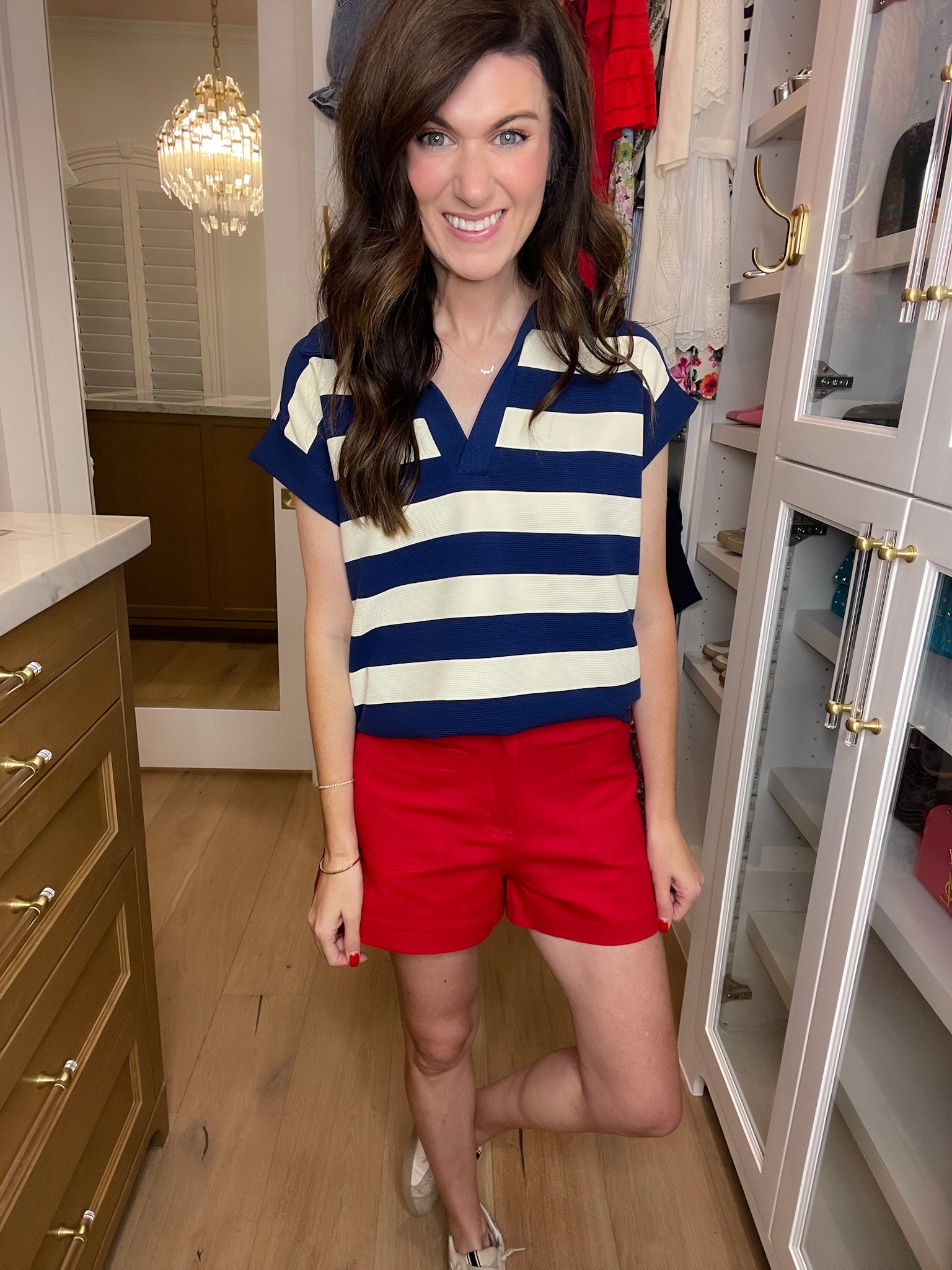 Summer Happiness Shorts in Red