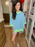 Latest Update Striped Tee