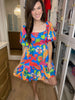 Tropicana Palm Print Dress