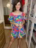 Tropicana Palm Print Dress