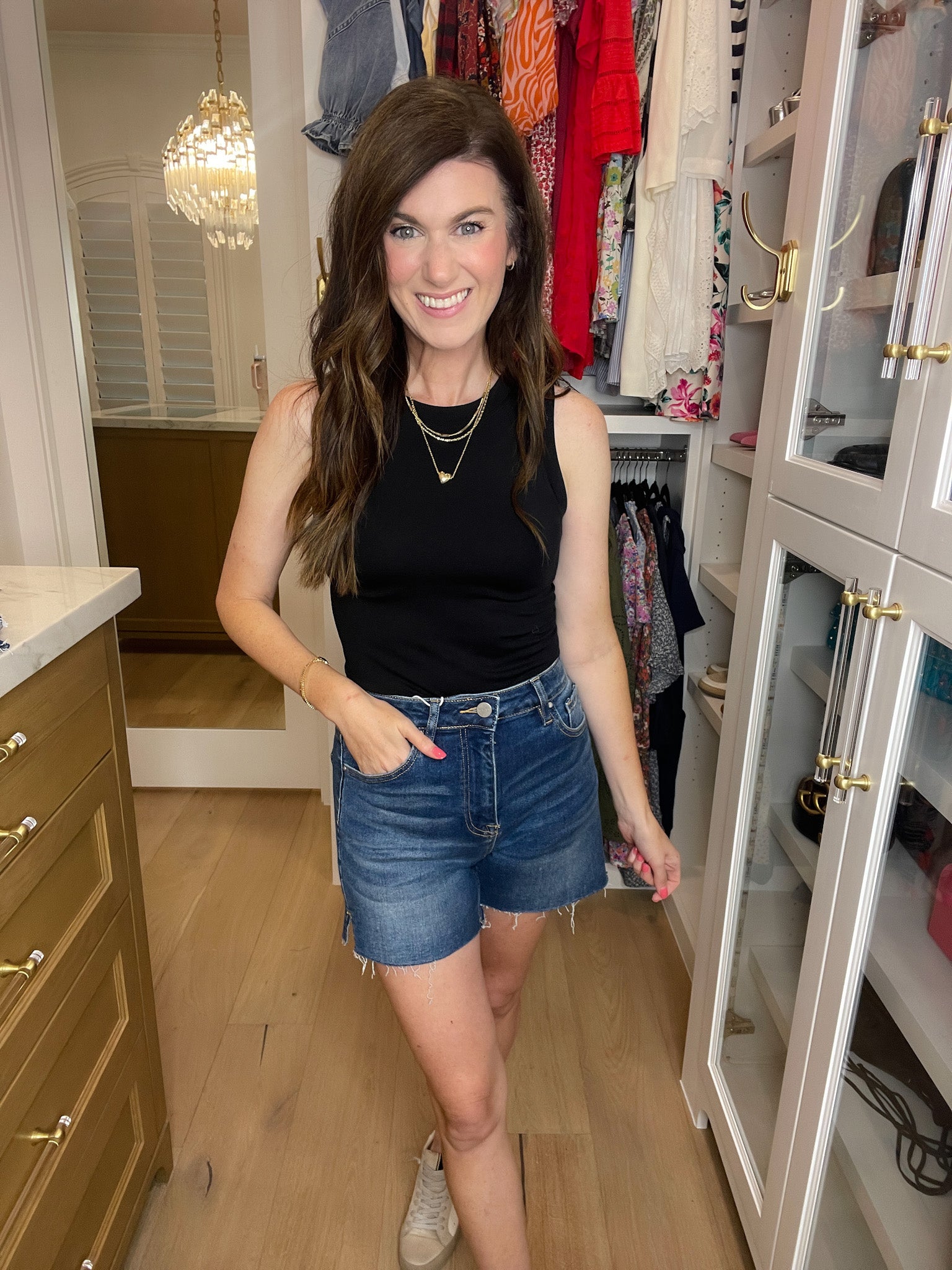 Risen Ocean Breeze Raw Edge Shorts