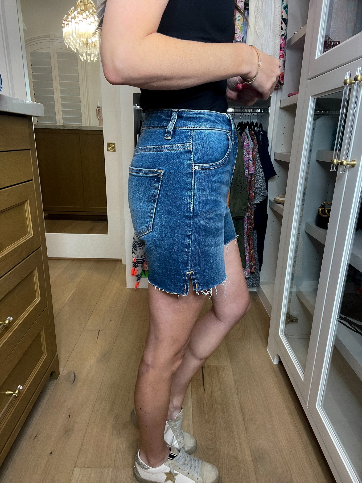 Risen Ocean Breeze Raw Edge Shorts