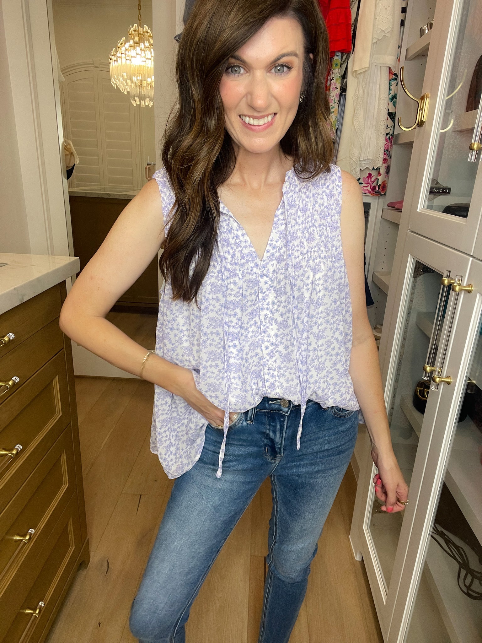 Treat Yourself Floral Tank