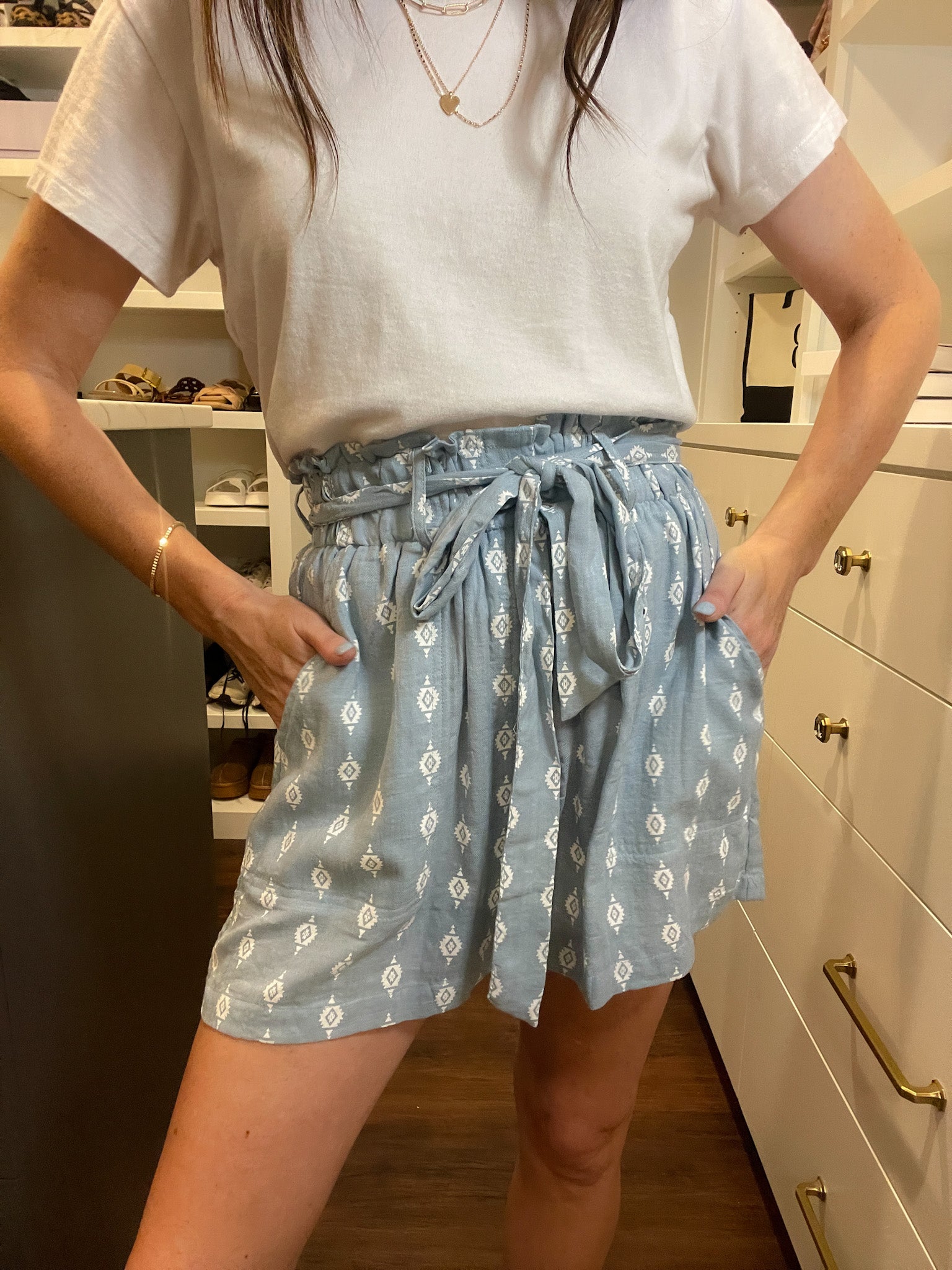 Grayton Beach Paperbag Waist Shorts