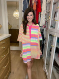 Let's Meet Up Striped Dress
