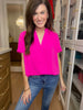 Do Me A Solid Top in Royal or Hot Pink