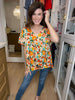 *BELLES & DOORBUSTER* Time to Twist Floral Top