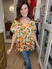*BELLES & DOORBUSTER* Time to Twist Floral Top