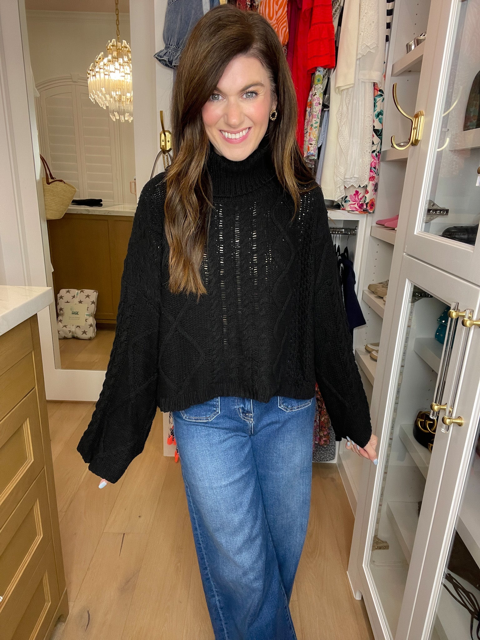 *BELLES & DOORBUSTER* Cabin Life Cable Knit Sweater *Final Sale*