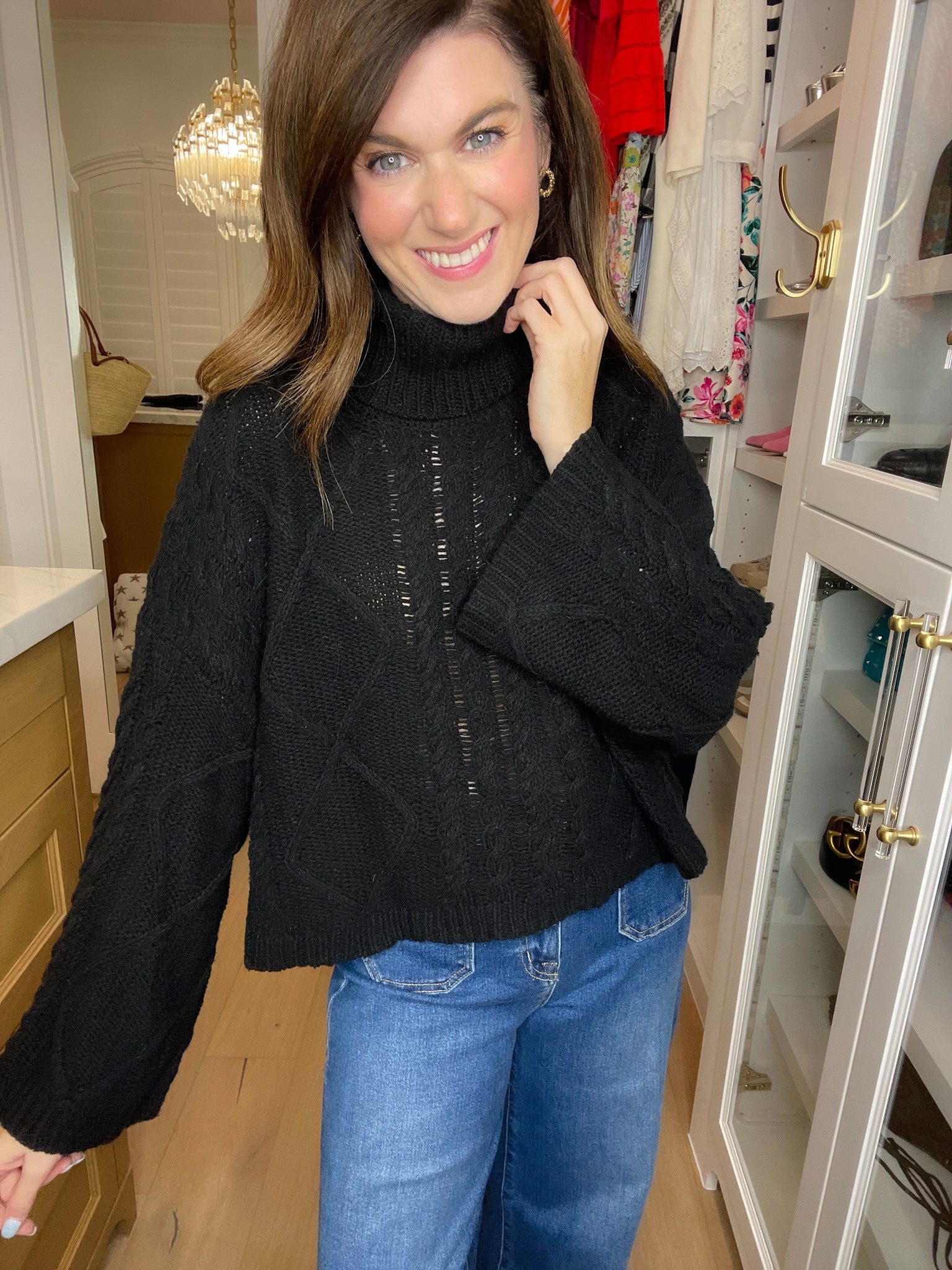 *BELLES & DOORBUSTER* Cabin Life Cable Knit Sweater *Final Sale*