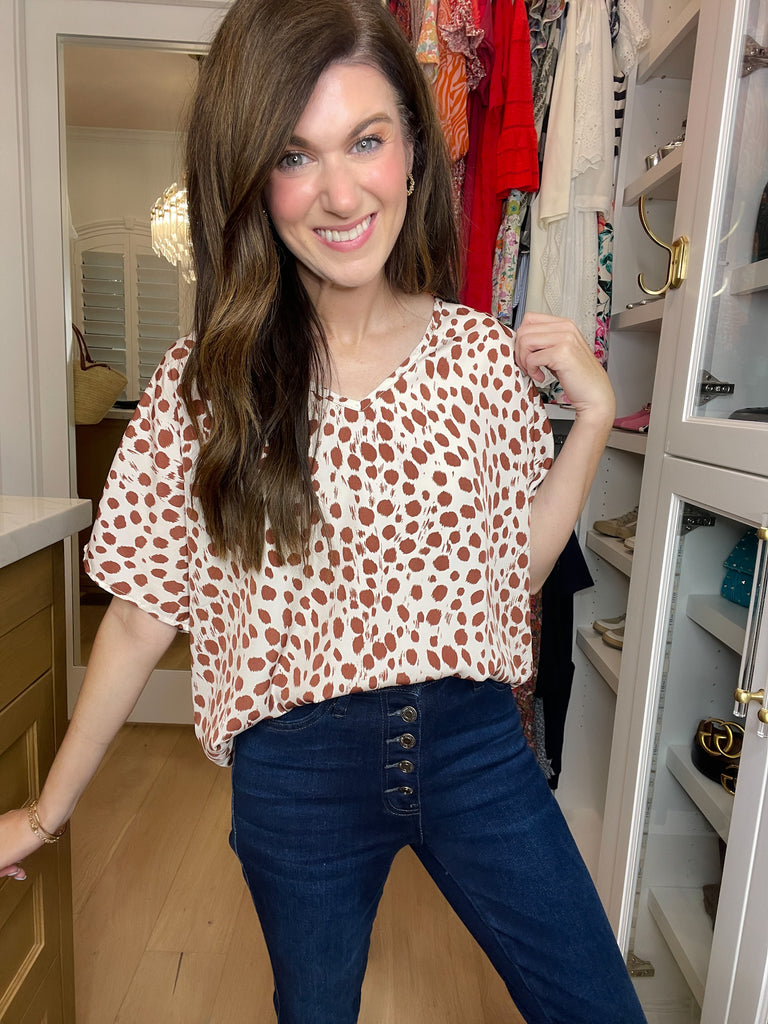 Moment in Time Top in Taupe