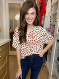 Moment in Time Top in Taupe