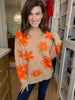 Crisp Fall Floral Sweater