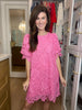 Give it Time Lace Dress in Pink