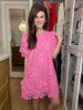 Give it Time Lace Dress in Pink