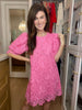 Give it Time Lace Dress in Pink