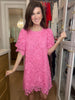 Give it Time Lace Dress in Pink