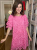 Give it Time Lace Dress in Pink