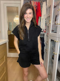 Always Going Quilted Set in Black