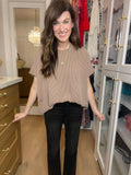 Starting Point Ribbed Tee in Acorn