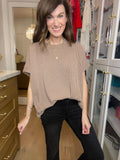 Starting Point Ribbed Tee in Acorn